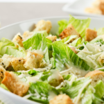 Caesar salad with homemade dressing