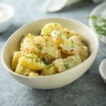 Classic potato salad with herbs
