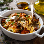 Creamy chicken mushroom rice