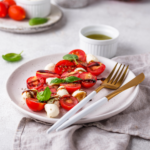 Caprese salad with balsamic reduction