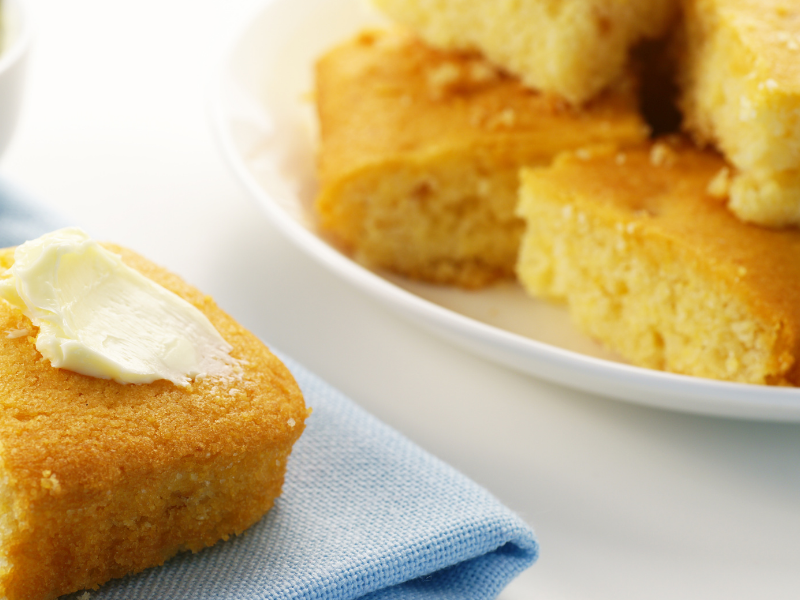 Fresh baked cornbread
