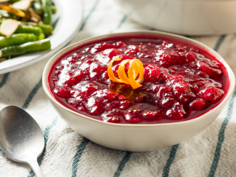 Homemade cranberry sauce