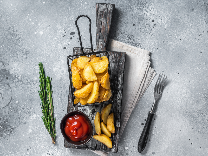 Oven roasted rosemary potatoes