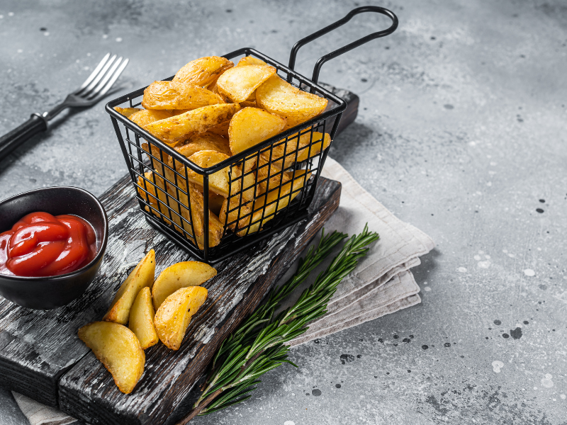 Roasted rosemary potato wedges