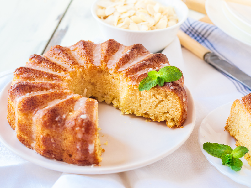 Gluten-free cornmeal bundt cake