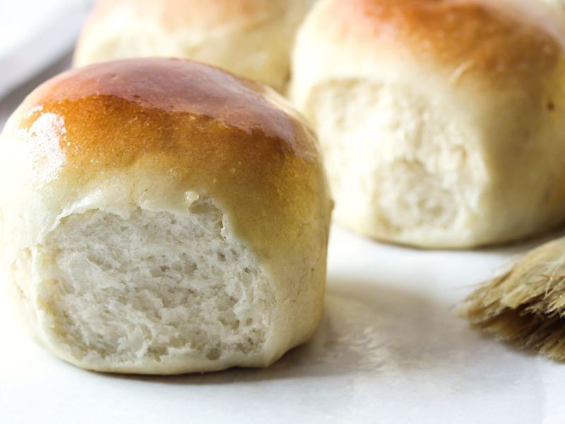 Homemade Hawaiian soft dinner rolls