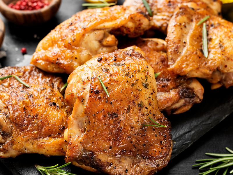 How to grill bone-in chicken thighs
