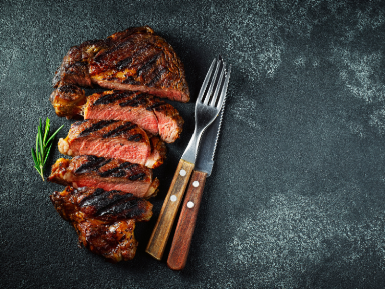Grilled ribeye steak