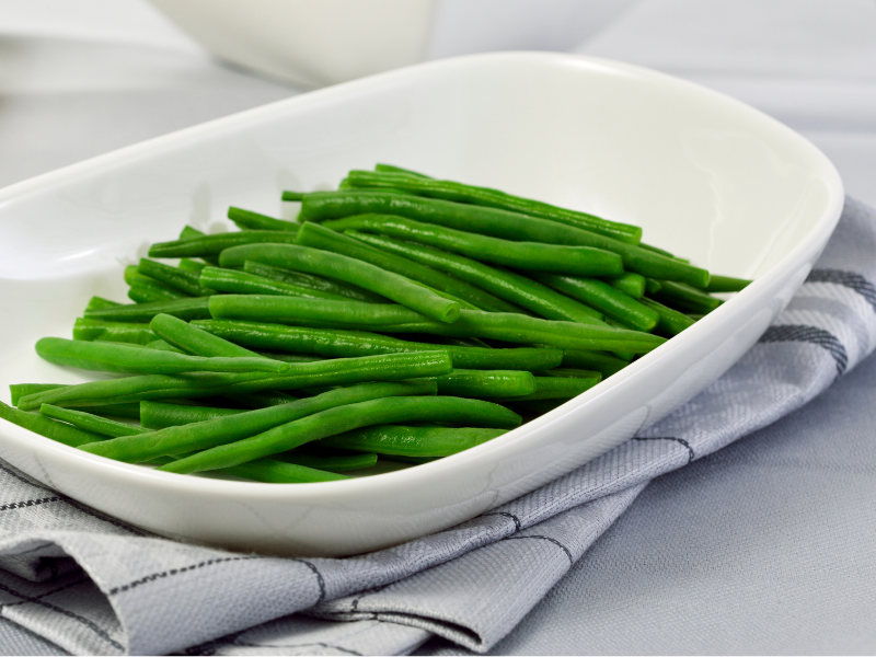 Steamed green beans
