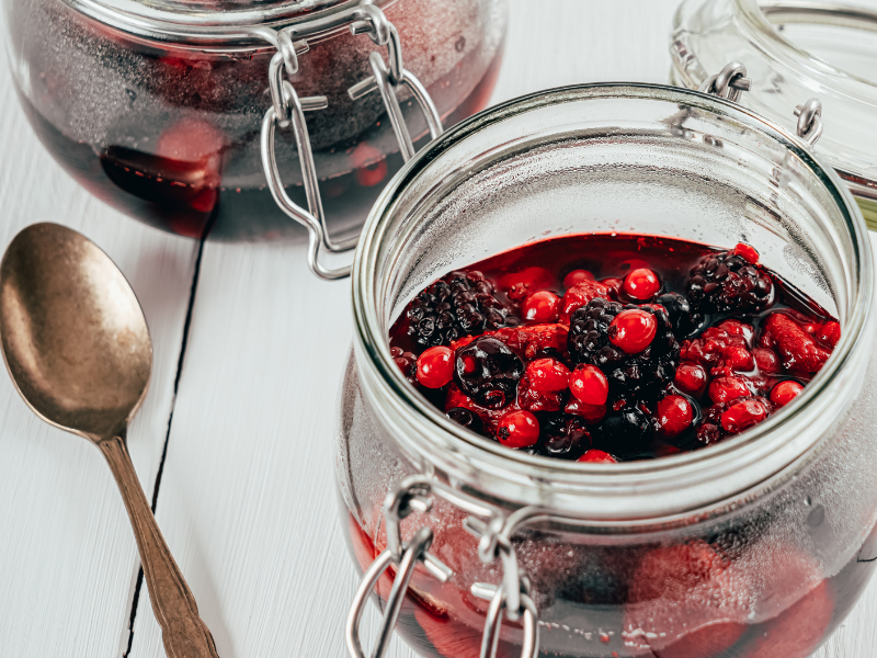 Mixed berry compote